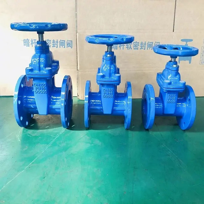 Запорной заслонки места уплотнения литого железа 4inch Ggg50 100mm температура мягкой резиновой низкая